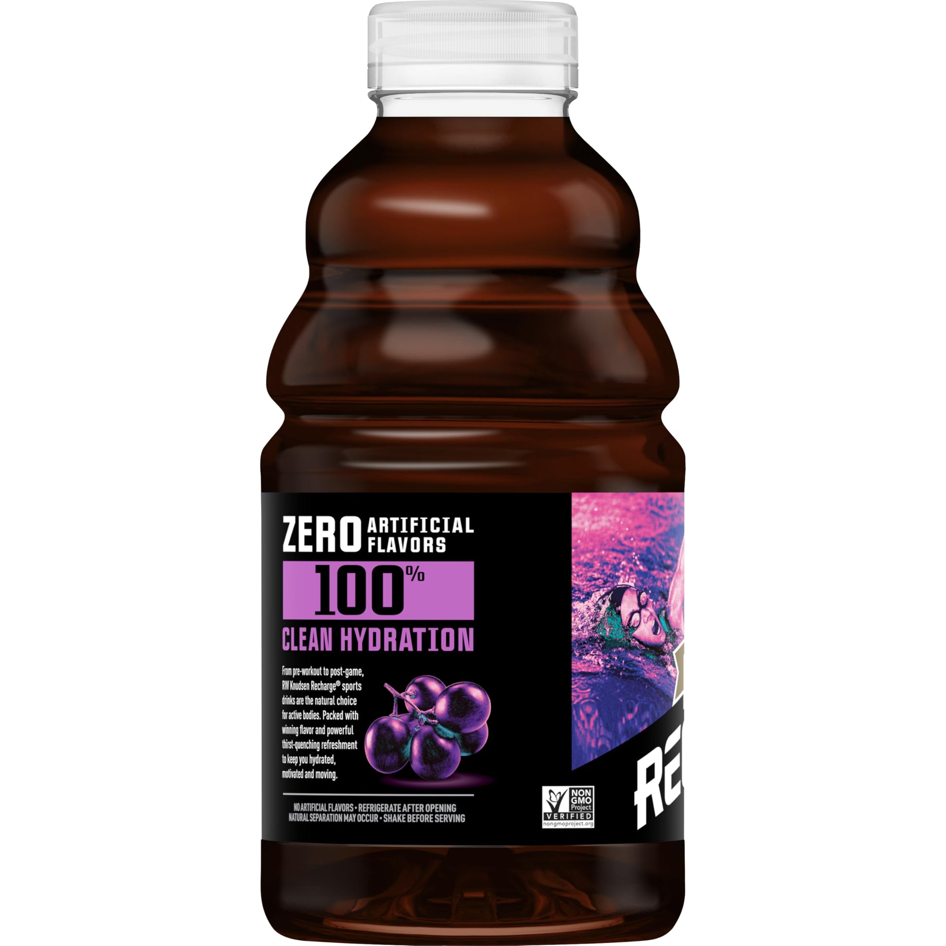 Product image of R.W. Knudsen Recharge Grape Sports Drink Electrolytes 32 fl oz 32 fl oz Pack of 6