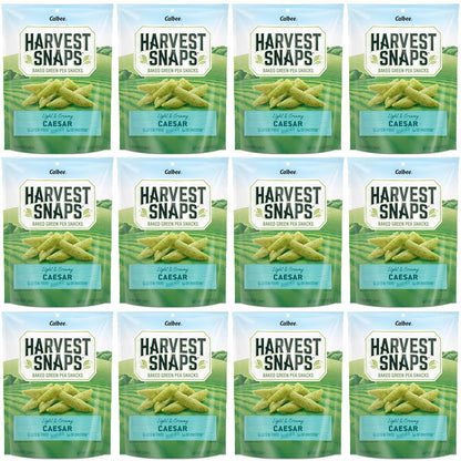 Product image of HARVEST SNAPS Green Pea Snack Crisps Caesar Plant-based Baked Gluten-Free 3.3 oz 3.3 oz Pack of 12