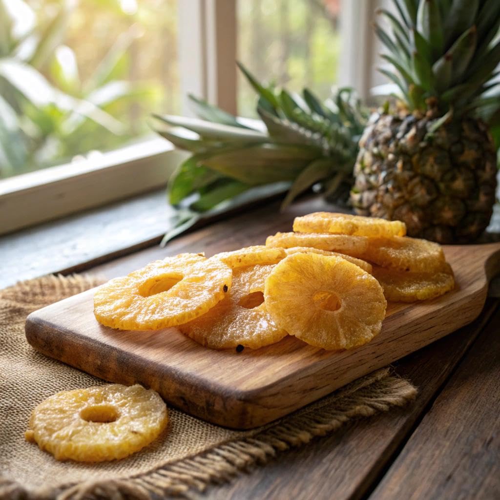 Product image of SOLELY Organic Dried Pineapple Rings Healthy Snacks Resealable Bags Non GMO Vegan Shelf Stable 3.5 oz 3.5 oz