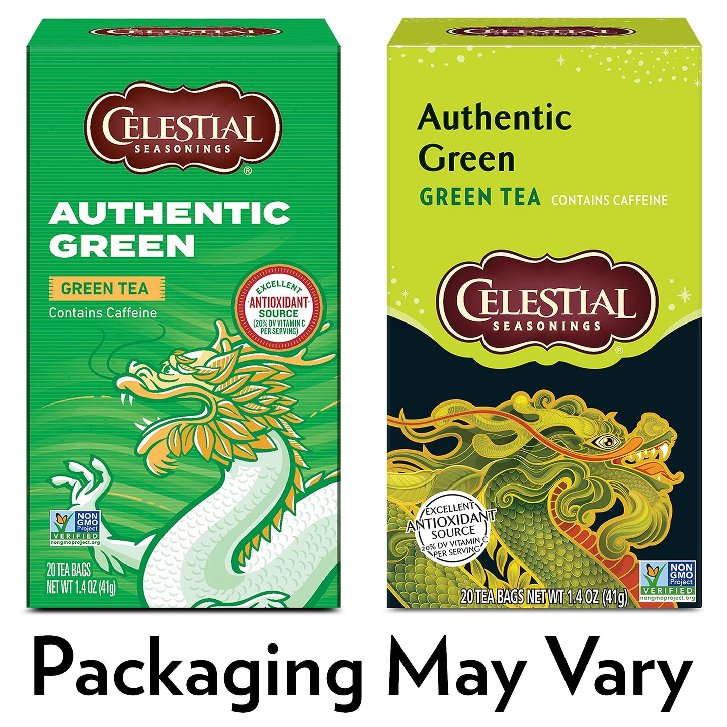 Product image of Celestial Seasonings Green Tea Authentic Contains Caffeine 20 Tea Bags Pack of 6