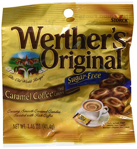 Product image of Werther's Original Sugar Free Caramel Coffee Hard Candies Bags Pack of 12