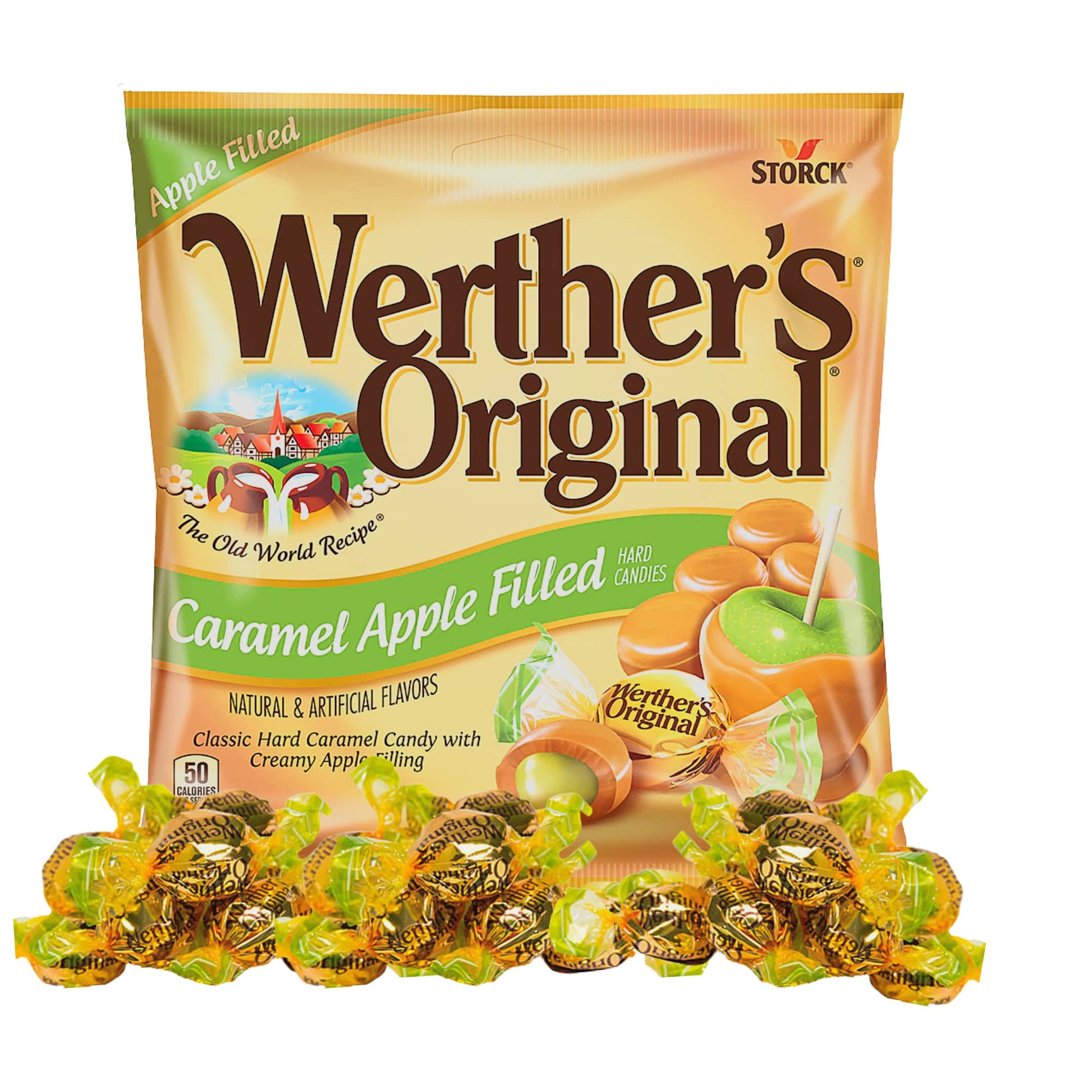 Product image of Werther's Original Caramel Apple Filled Hard Candies 5.5 oz 5.5 oz Pack of 2