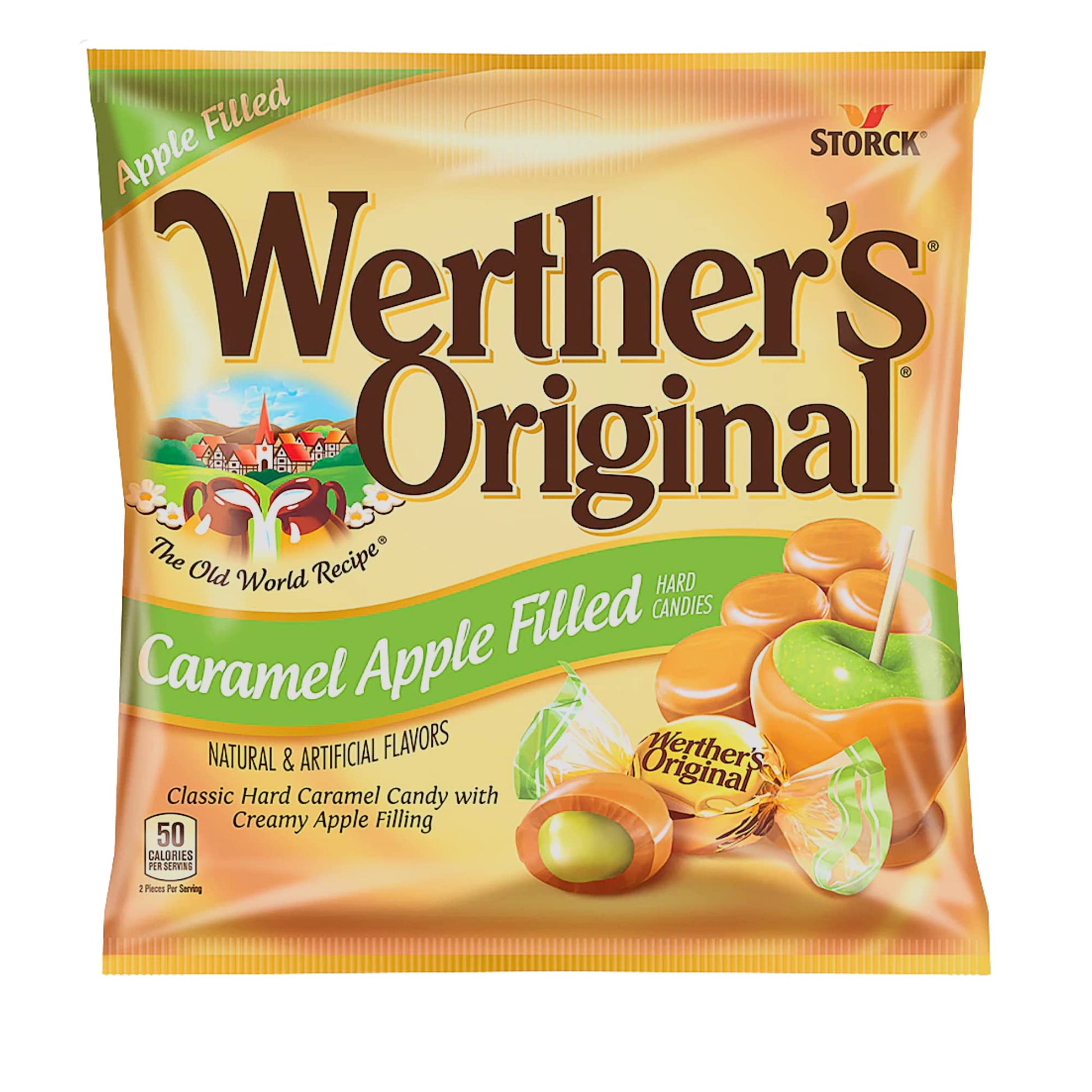 Product image of Werther's Original Caramel Apple Filled Hard Candies 5.5 oz 5.5 oz Pack of 2