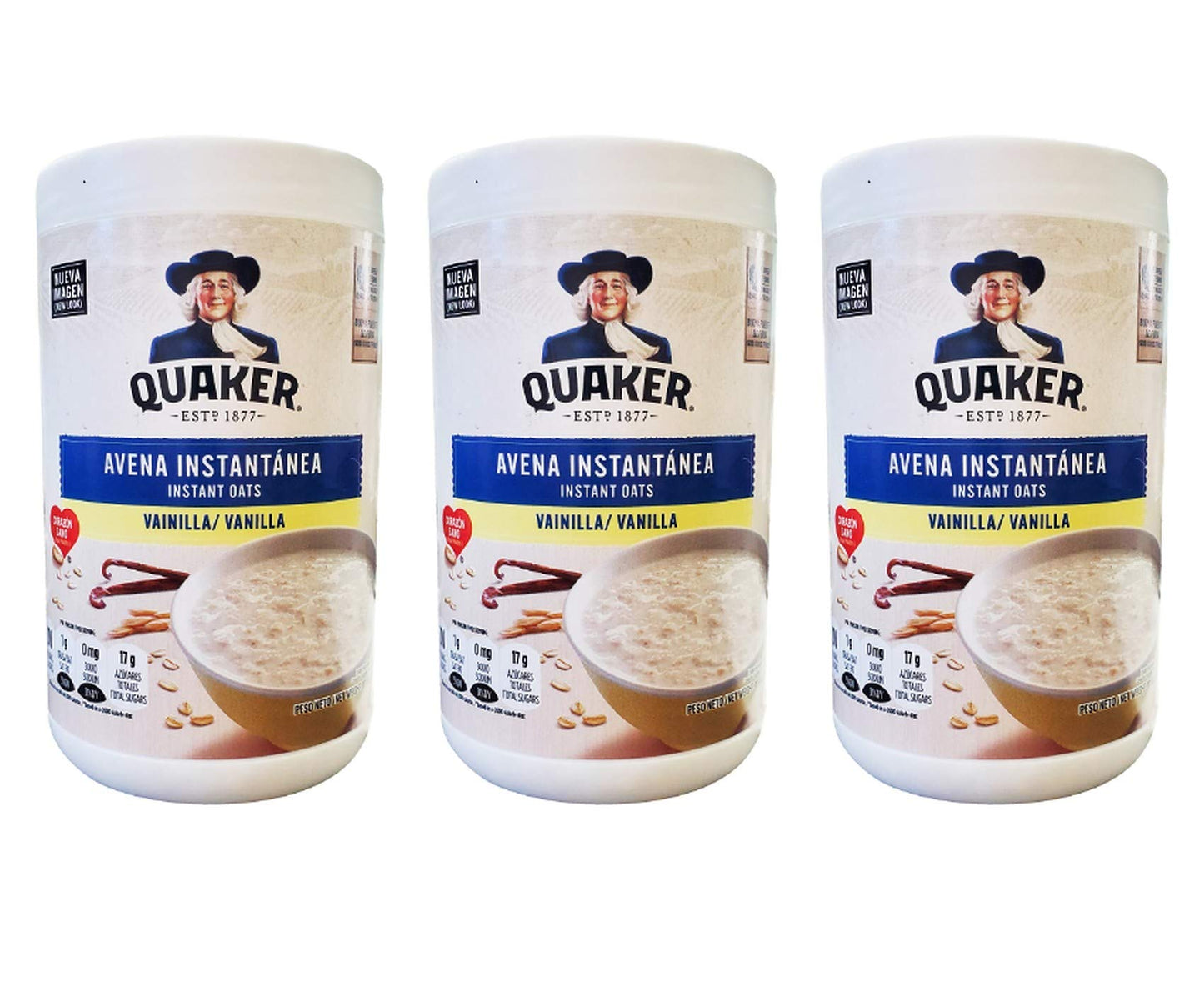 Product image of Quaker Instant Oatmeal Vanilla Flavor 100% Whole Grains Source of Fiber and Protein 34.8 oz 34.8 oz Pack of