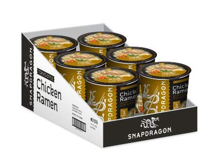 Product image of Snapdragon Tokyo-Style Chicken Ramen Cups Authentic Ramen Noodles Rich Chicken Broth 2.2 oz 2.2 oz Pack of 6