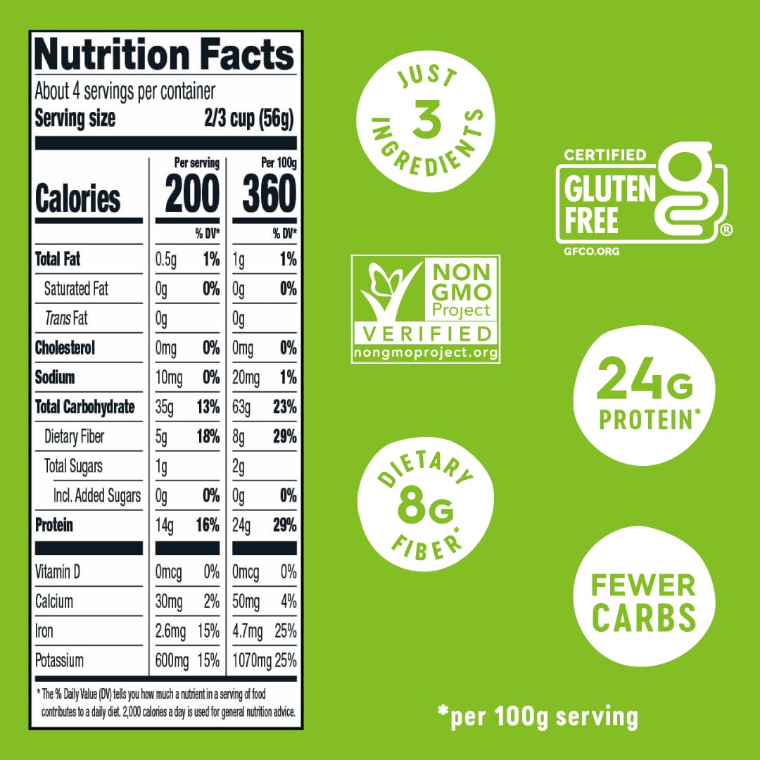 Product image of Veggiecraft Farms Penne Pasta Cauliflower Lentil Peas Low Carb High Protein Gluten Free Plant Based High