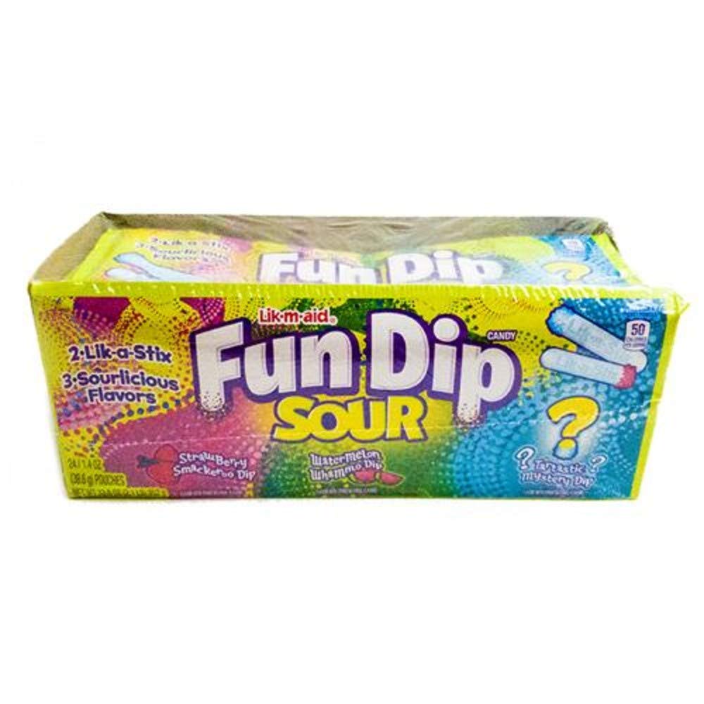 Product image of All City Candy Lik-M-Aid Sour Fun Dip Packet Packets 1.4 oz 1.4 oz Pack of 24