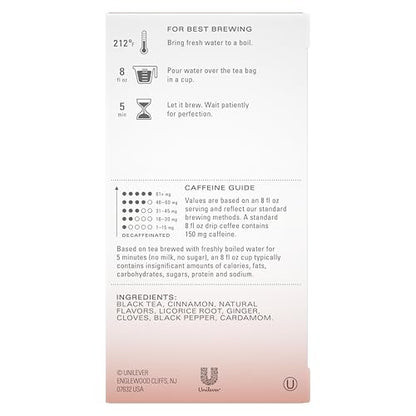 Product image of TAZO Pumpkin Spice Chai Black Tea Bags Moderate Caffeinated Tea 20 ct Tea Bags 20 Count