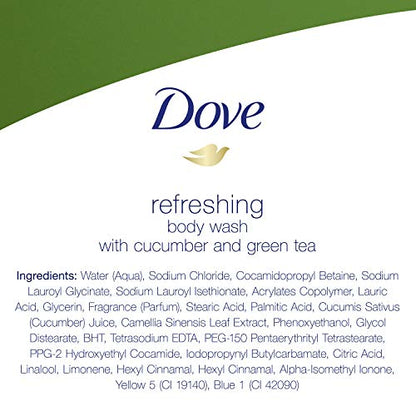 Product image of Dove Body Wash Cucumber and Green Tea Refreshing Pump Revitalizes and Refreshes Skin 34 fl oz 34 fl oz Pack