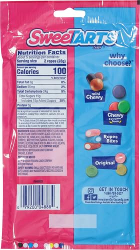 Product image of SweeTARTS Ropes Tangy Strawberry 5 oz 5 oz