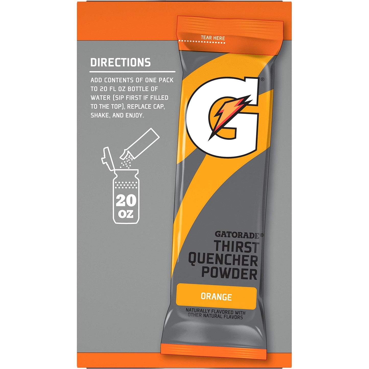 Product image of Gatorade G Powder Orange 1.23 oz 10 ct 1.23 oz 10 Count
