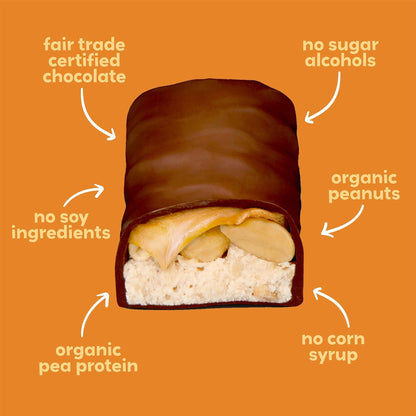 Product image of UNREAL Dark Chocolate Caramel Peanut Nougat Bars Organic Ingredients Fair Trade Non-GMO No Corn Syrup No