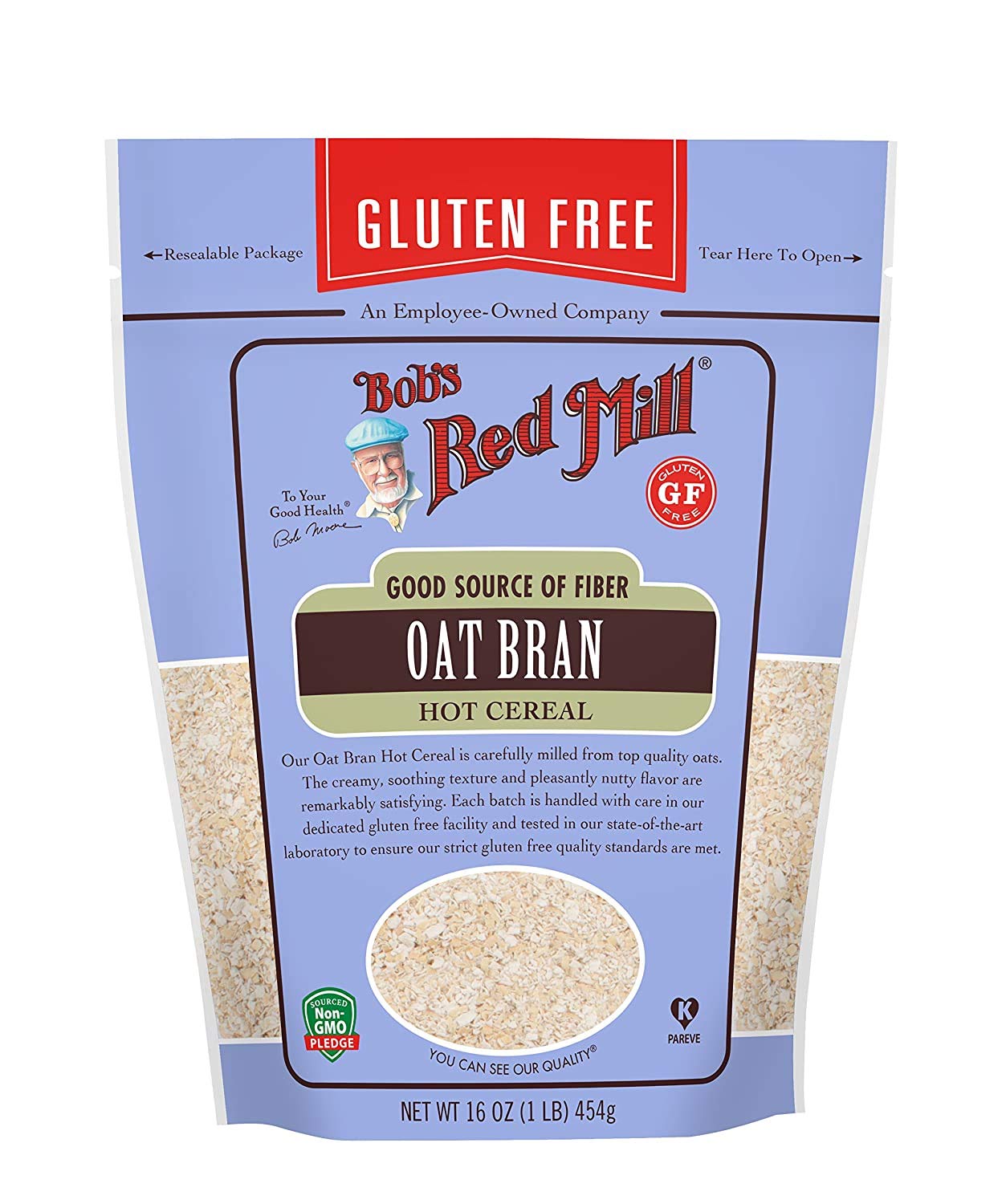 Product image of Bob's Red Mill Gluten Free Oat Bran Resealable 16 oz 16 oz Pack of 2