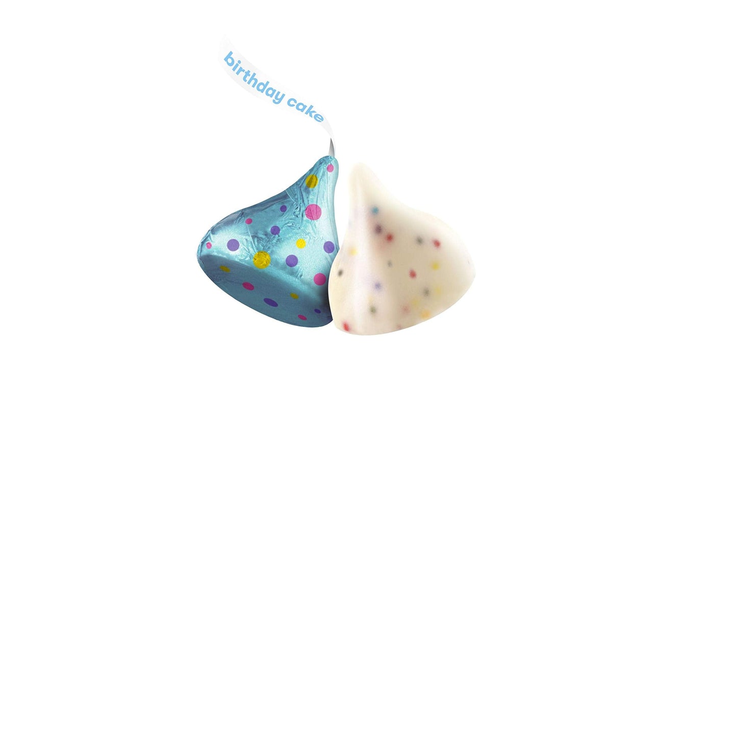 Product image of HERSHEY'S KISSES Birthday Cake Flavored Creme Sprinkles Candy Individually Wrapped Share Pack 10 oz 10 oz