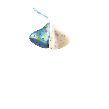 Product image of HERSHEY'S KISSES Birthday Cake Flavored Creme Sprinkles Candy Individually Wrapped Share Pack 10 oz 10 oz