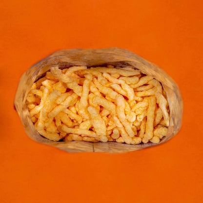 Product image of Pipcorn Heirloom Crunchies Cheddar Bags Baked Cheese Snack Organic Non-GMO Heirloom Corn No Artificial