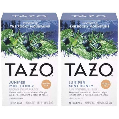 Product image of TAZO Herbal Tea Juniper Mint Honey Flavor Caffeine Free 16 ct Tea Bags Pack of 2