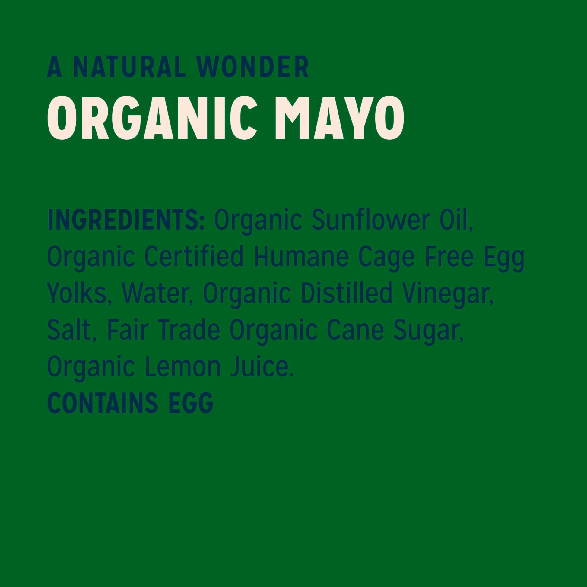 Product image of Sir Kensington's Organic Mayo Gluten Free Non-GMO Project Verified Certified Humane Free Range Eggs