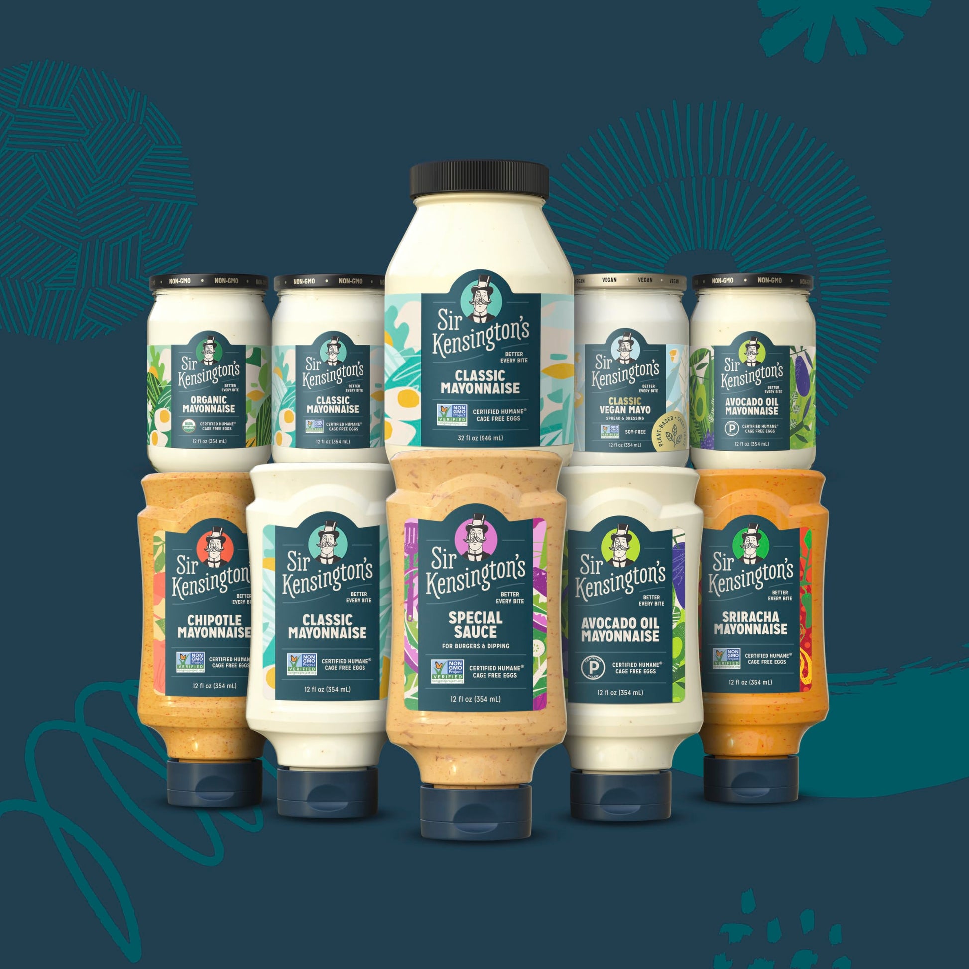 Product image of Sir Kensington's Organic Mayo Gluten Free Non-GMO Project Verified Certified Humane Free Range Eggs