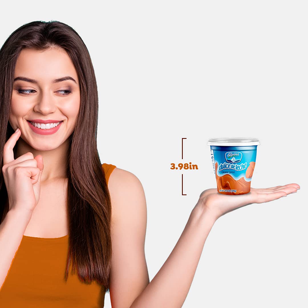Product image of Alpina Dulce de Leche Milk Caramel Sauce Creamy Consistency Dip for Apples and Desserts Great for Alfajores