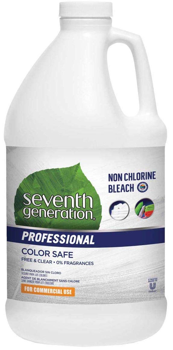 Product image of Seventh Generation Professional Non-Chlorine Bleach Liquid Free and Clear Unscented Color-Safe 64 Fluid oz