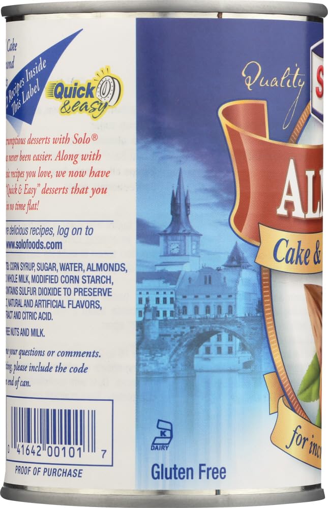 Product image of Solo Foods Almond Cake and Pastry Filling 12.5 oz 12.5 oz Pack of 6