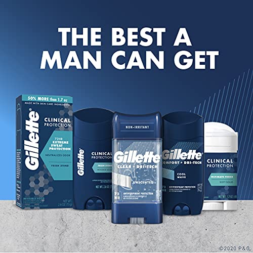 Product image of Gillette antiperspirant Men Invisible Solid Cool Wave 72 Hr. Sweat Protection 3.4 oz 3.4 oz