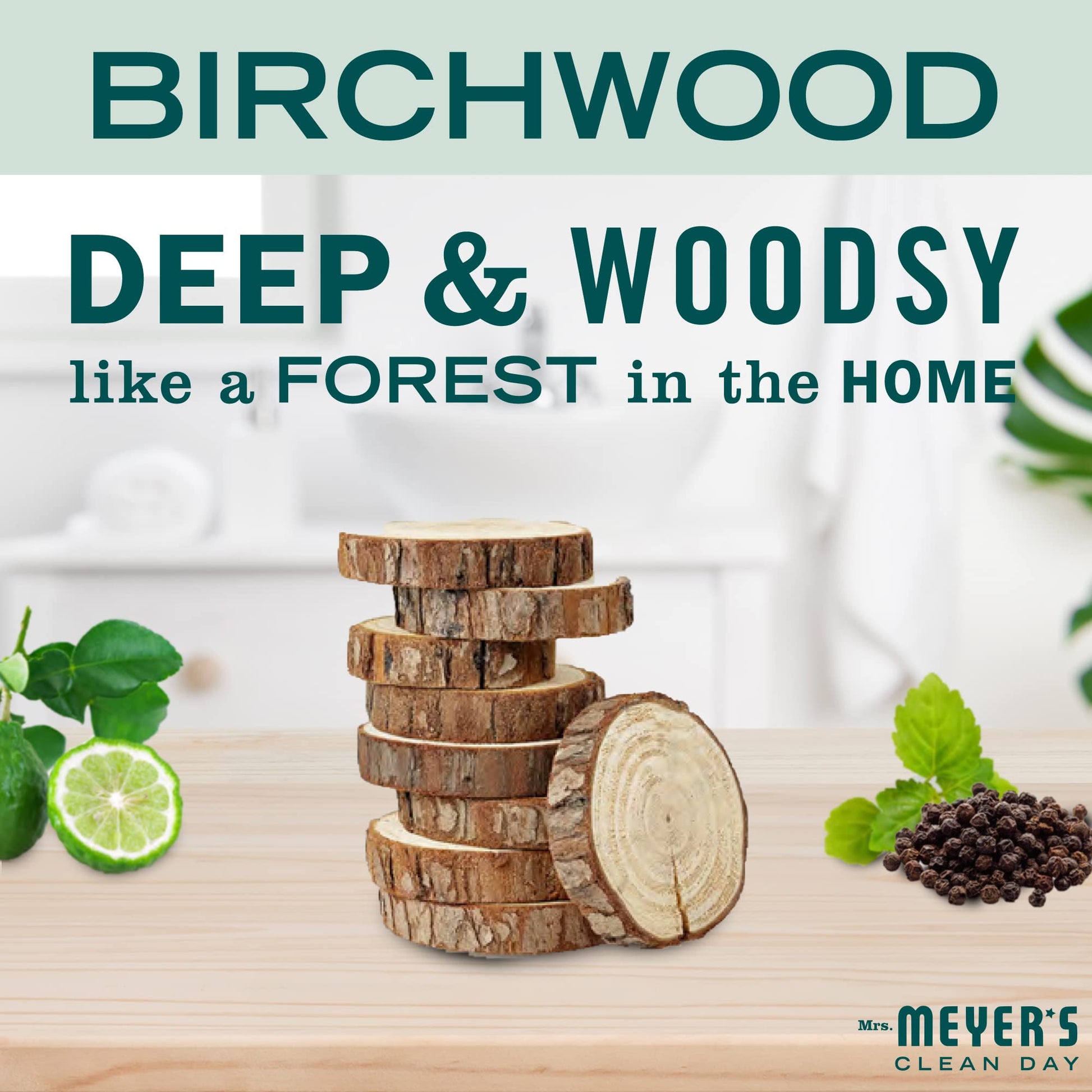 Product image of Mrs. MEYER'S Body Wash Birch Wood Scent 16 oz 16 oz