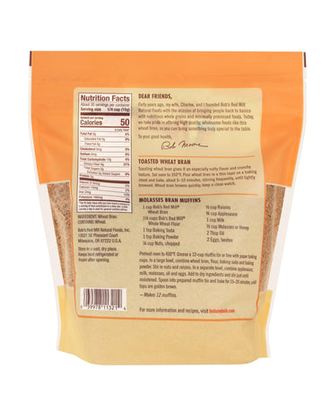 Product image of Bob's Red Mill Wheat Bran Non GMO Vegan Kosher 16 oz 16 oz Pack of 4