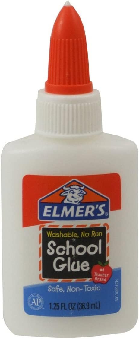 Product image of Elmer's School Glue Washable No-Run 1.25 oz 1.25 oz Pack of 12
