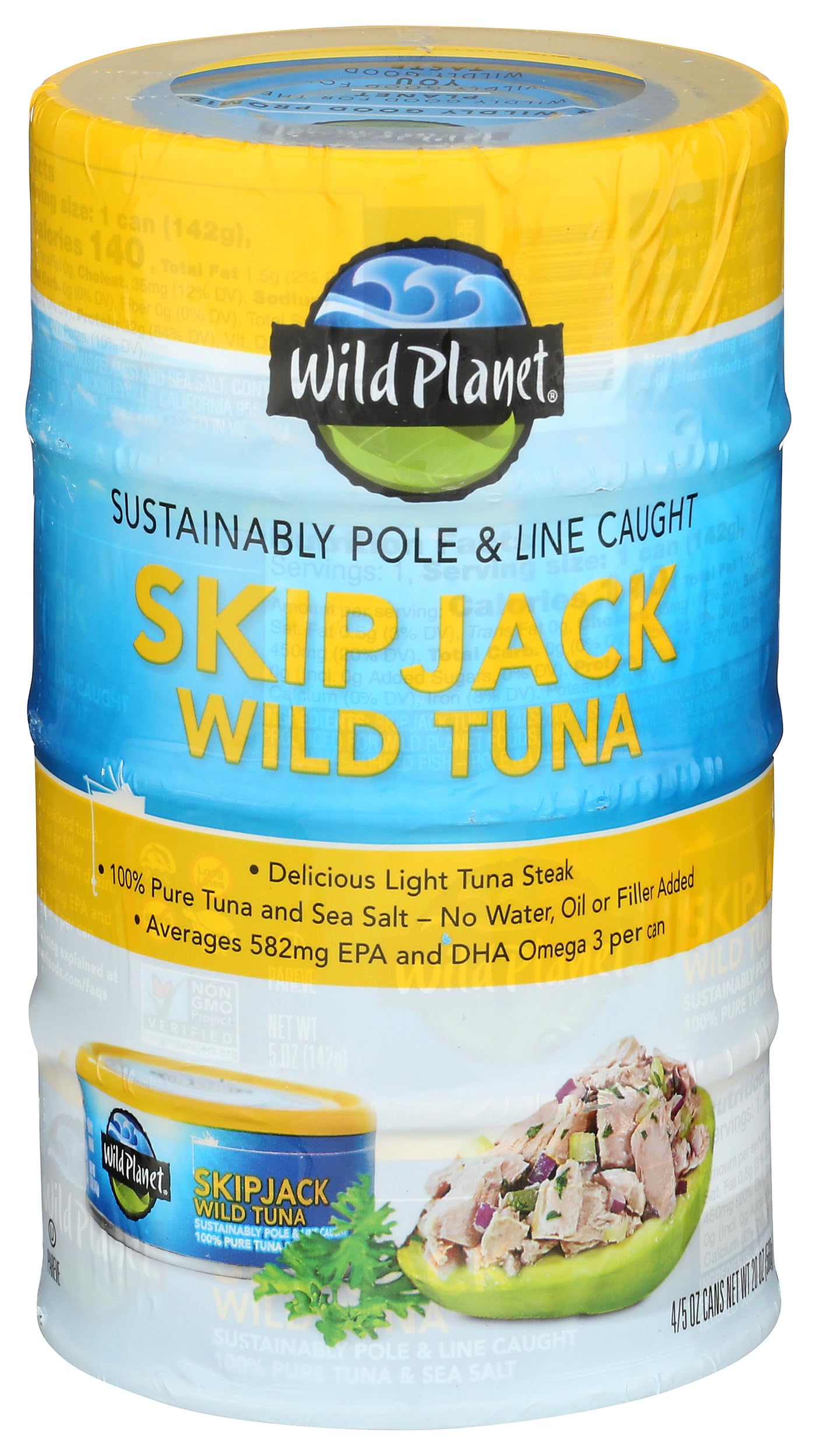 Product image of Wild Planet Skipjack Tuna 20 oz 20 oz Pack of 4
