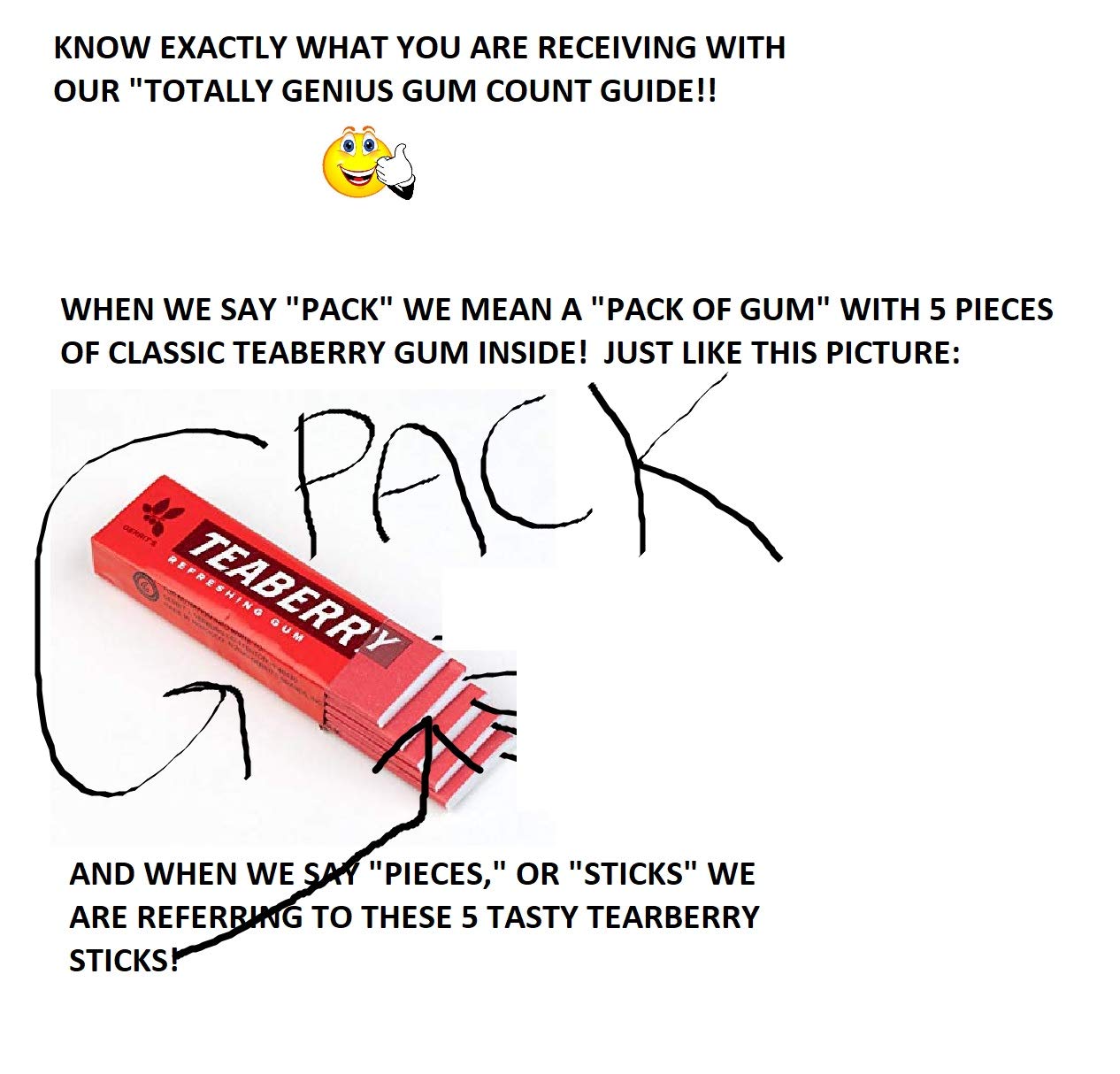 Product image of FOTE HOME GOODS Teaberry Chewing Gum Classic Retro Nostalgic Flavor Pack of 20