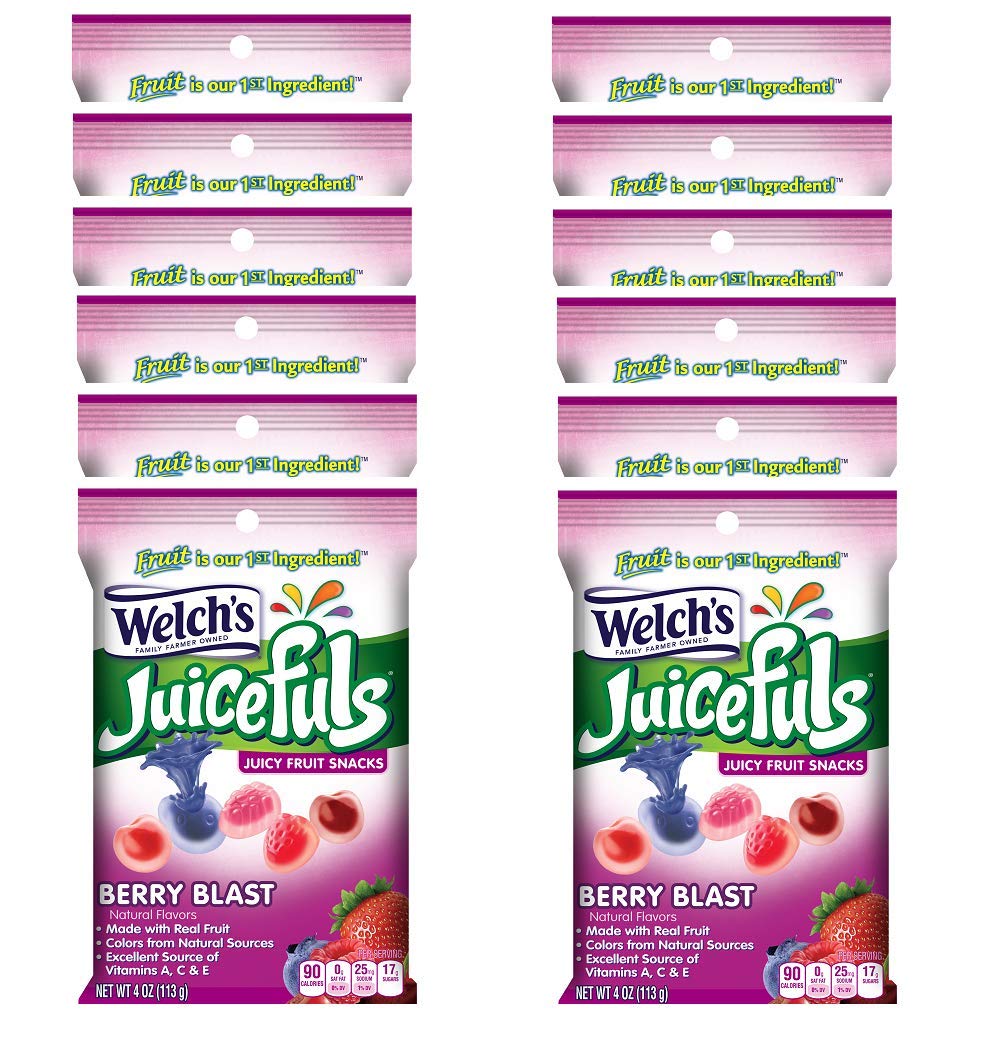 Product image of Welch's Juicefuls Berry Blast Fruit Snacks 4 oz 4 oz Pack of 12