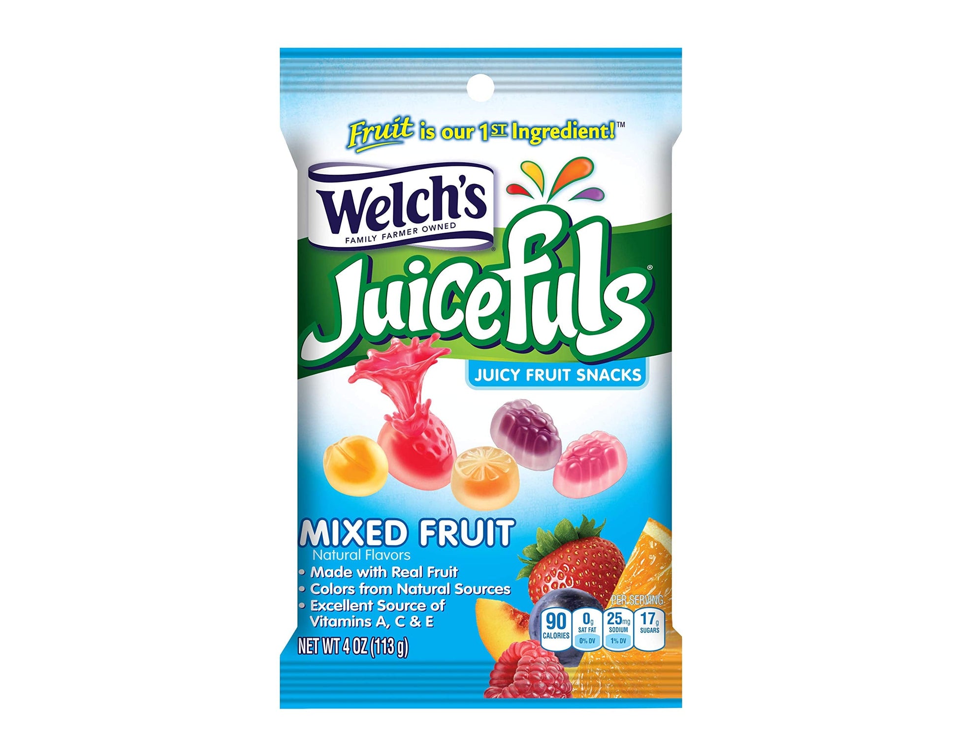 Product image of Welch's Juicefuls Mixed Fruit Fruit Snacks 4 oz 4 oz Pack of 12