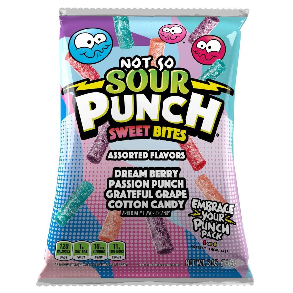 Product image of Sour Punch Sweet Bites Assorted Flavors Cotton Candy 5 oz 5 oz Pack of 12