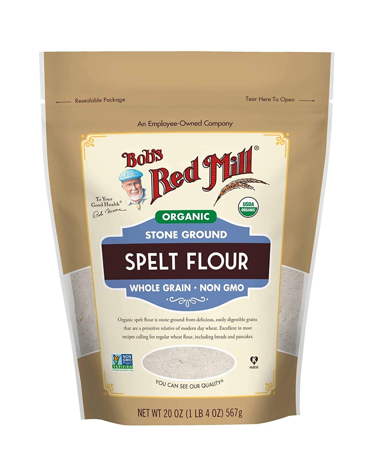 Product image of Bob's Red Mill Organic Spelt Flour 20 oz 20 oz Pack of 2