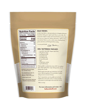 Product image of Bob's Red Mill Organic Spelt Flour 20 oz 20 oz Pack of 2