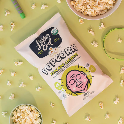 Product image of LesserEvil Avocado-licious Organic Popcorn Premium Quality Minimally Processed No Vegetable Oil Exclusive