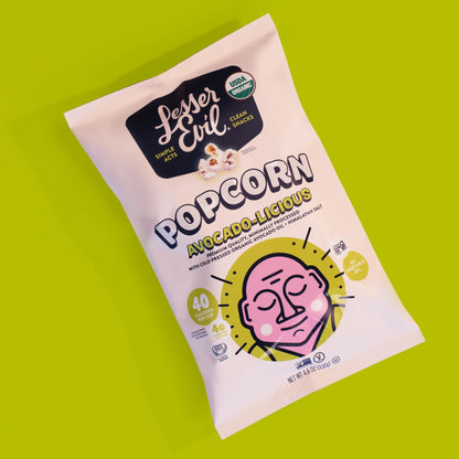 Product image of LesserEvil Avocado-licious Organic Popcorn Premium Quality Minimally Processed No Vegetable Oil Exclusive