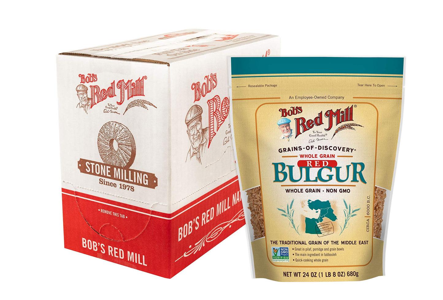 Product image of Bob's Red Mill Red Bulgur Hard Wheat 24 oz 24 oz Pack of 4