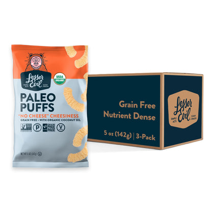 Product image of LesserEvil No Cheese Cheesiness Organic Paleo Puffs Grain Free Vegan Minimally Processed No Vegetable Oil 5