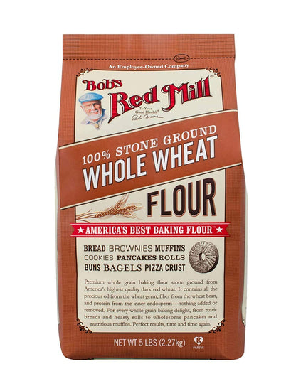 Product image of Bob's Red Mill Whole Wheat Flour 5 lb Pack of 3