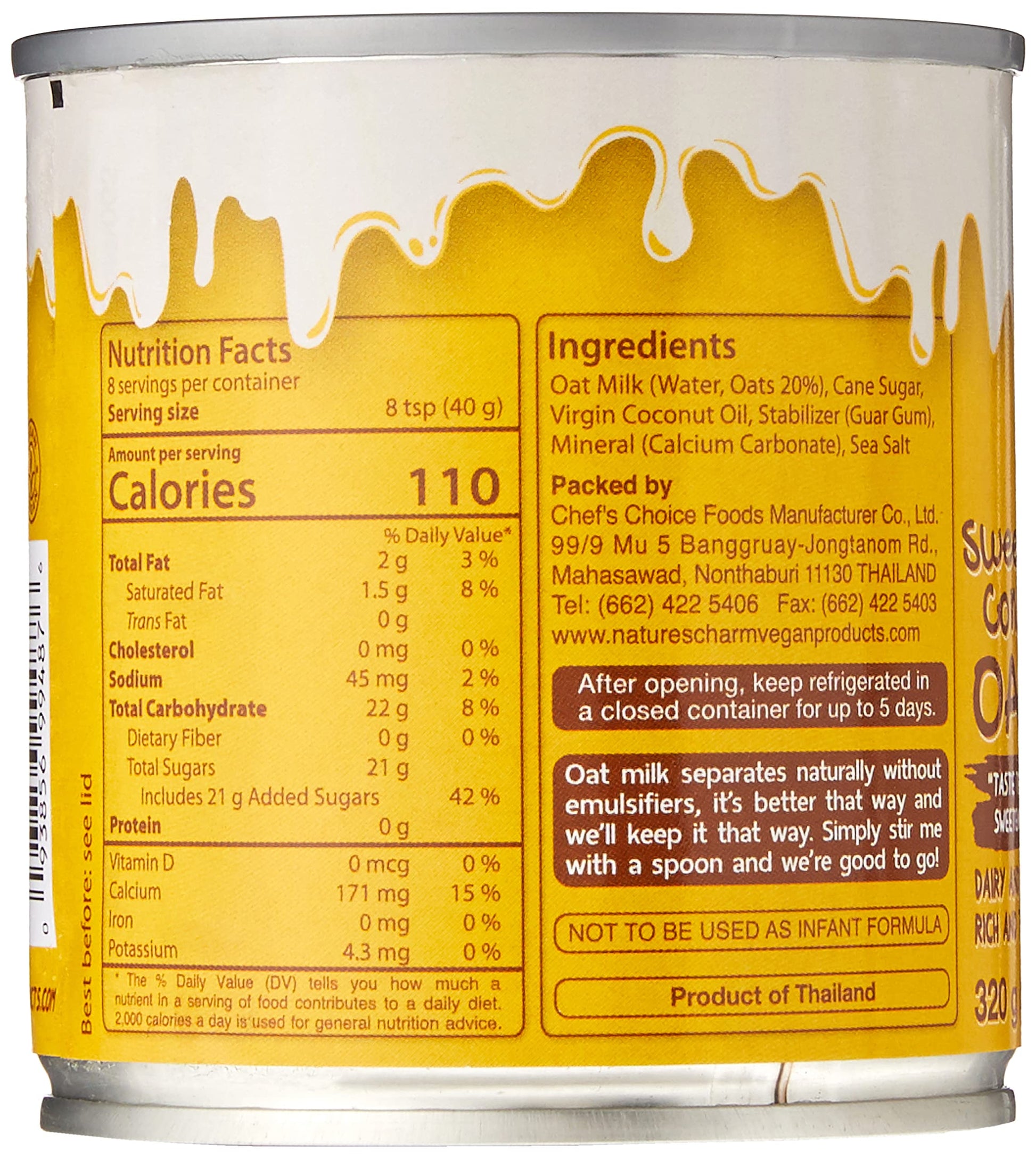 Product image of Nature's Charm Oat Condensed Milk 11.25 fl oz 11.25 fl oz