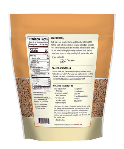 Product image of Bob's Red Mill High Fiber Wheat Bran 16 oz 16 oz Pack of 3