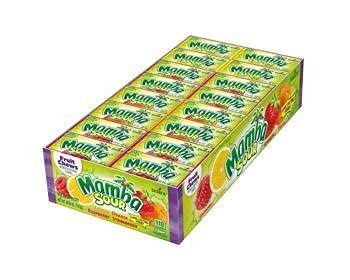 Product image of Mamba Sour Fruit Chews Candy 6 Pieces Pack of 48