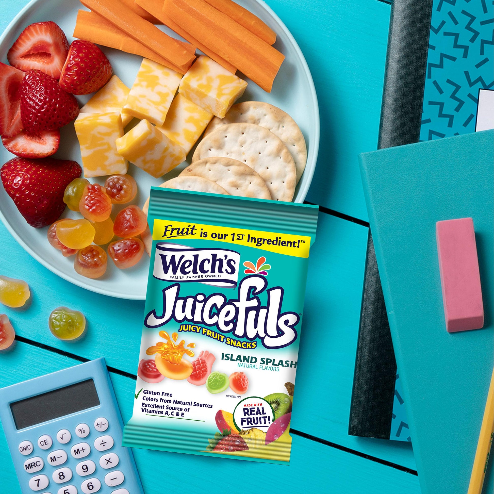 Welch's Juicefuls Variety Pack Juicy Fruit Snacks Gluten Free 12 Bags Perfect for Lunchboxes On The Go Treats