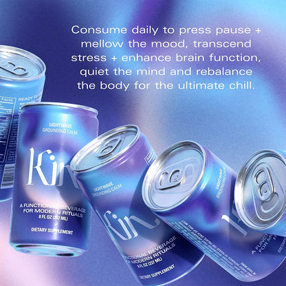 Product image of Kin Euphorics Lightwave Non-Alcoholic Spirits Lavender-Vanilla Ginger and Birch Nootropic Botanic Adaptogen