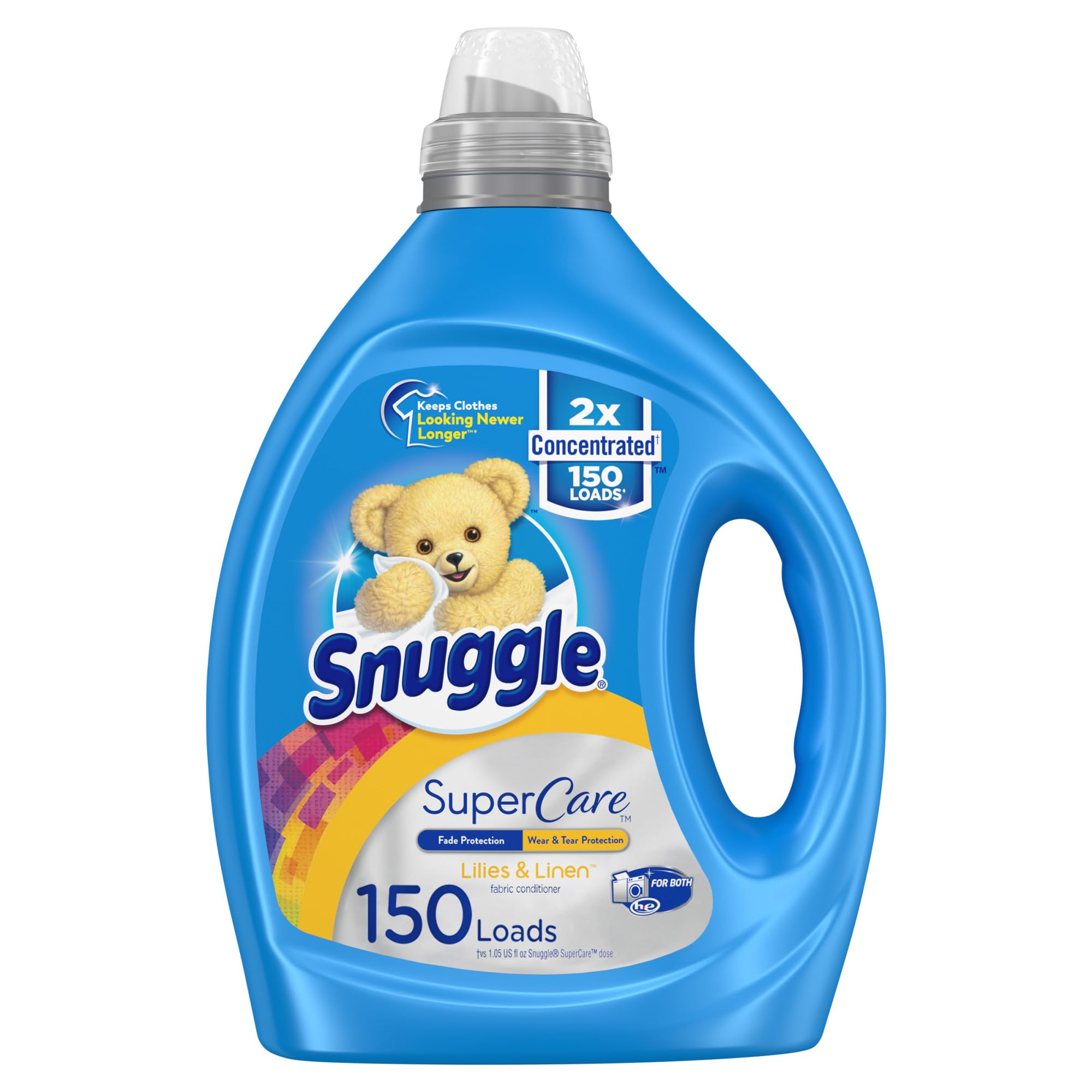 Product image of Snuggle SuperCare Laundry Fabric Softener Liquid Lillies and Linen 2X Concentrated Fabric Conditioner 150