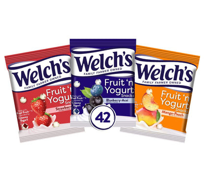 Welchs Zero Sugar Fruity Bites Variety Pack Berries N Cherries Island Fruit Gluten Free Snack Pouches