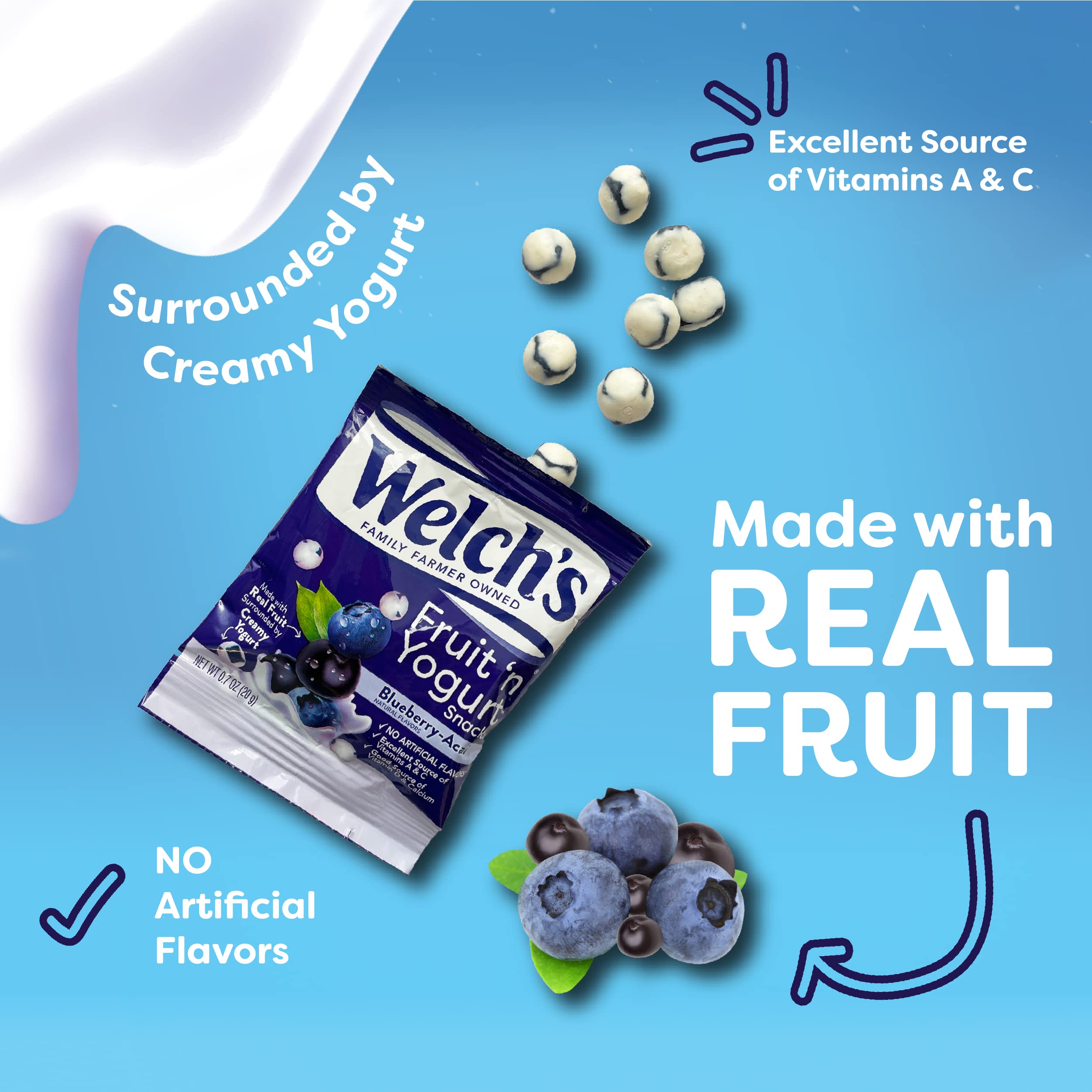 Welchs Zero Sugar Fruity Bites Variety Pack Berries N Cherries Island Fruit Gluten Free Snack Pouches